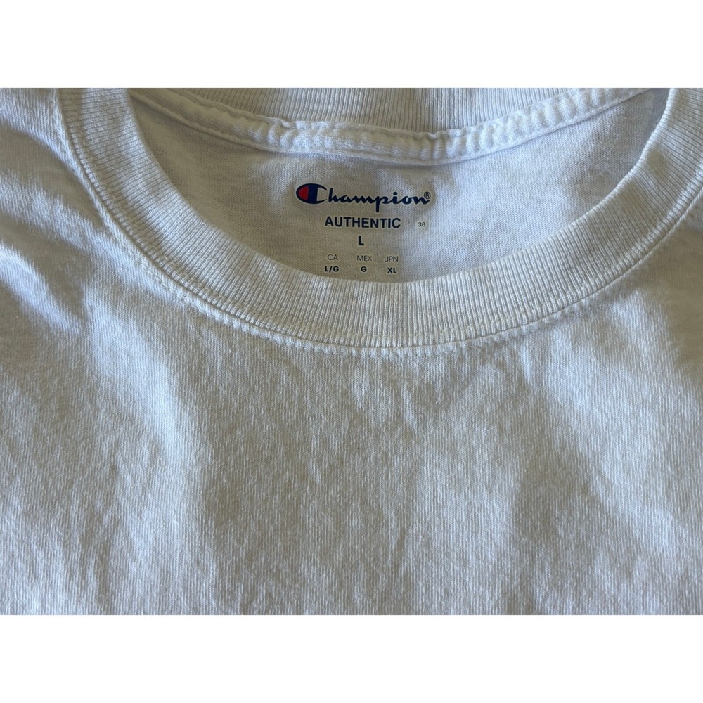 Champion Penn State Long Sleeve‎ T-Shirt Mens White Navy Blue Collegiate Tee - Picture 12 of 12